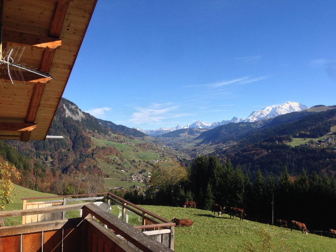 Flumet vue alpes